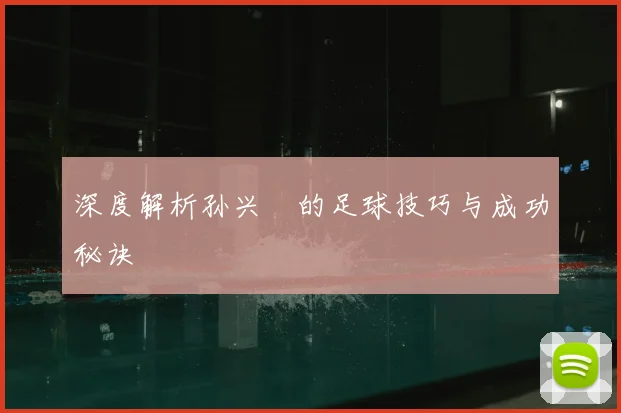 深度解析孙兴慜的足球技巧与成功秘诀